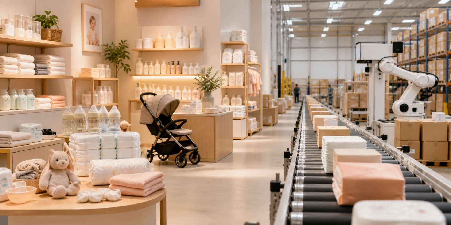 白贝壳 babycare 母婴产品研发、仓储与智能履约场景
